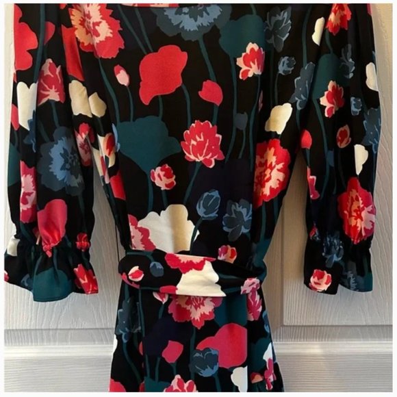 kate spade viney floral fluid shirtdress size small nwot - Picture 7 of 16